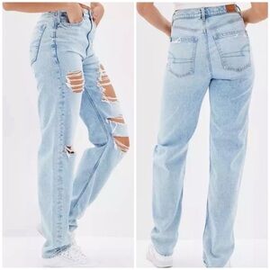 American Eagle Outfitters Light Blue Baggy Jeans